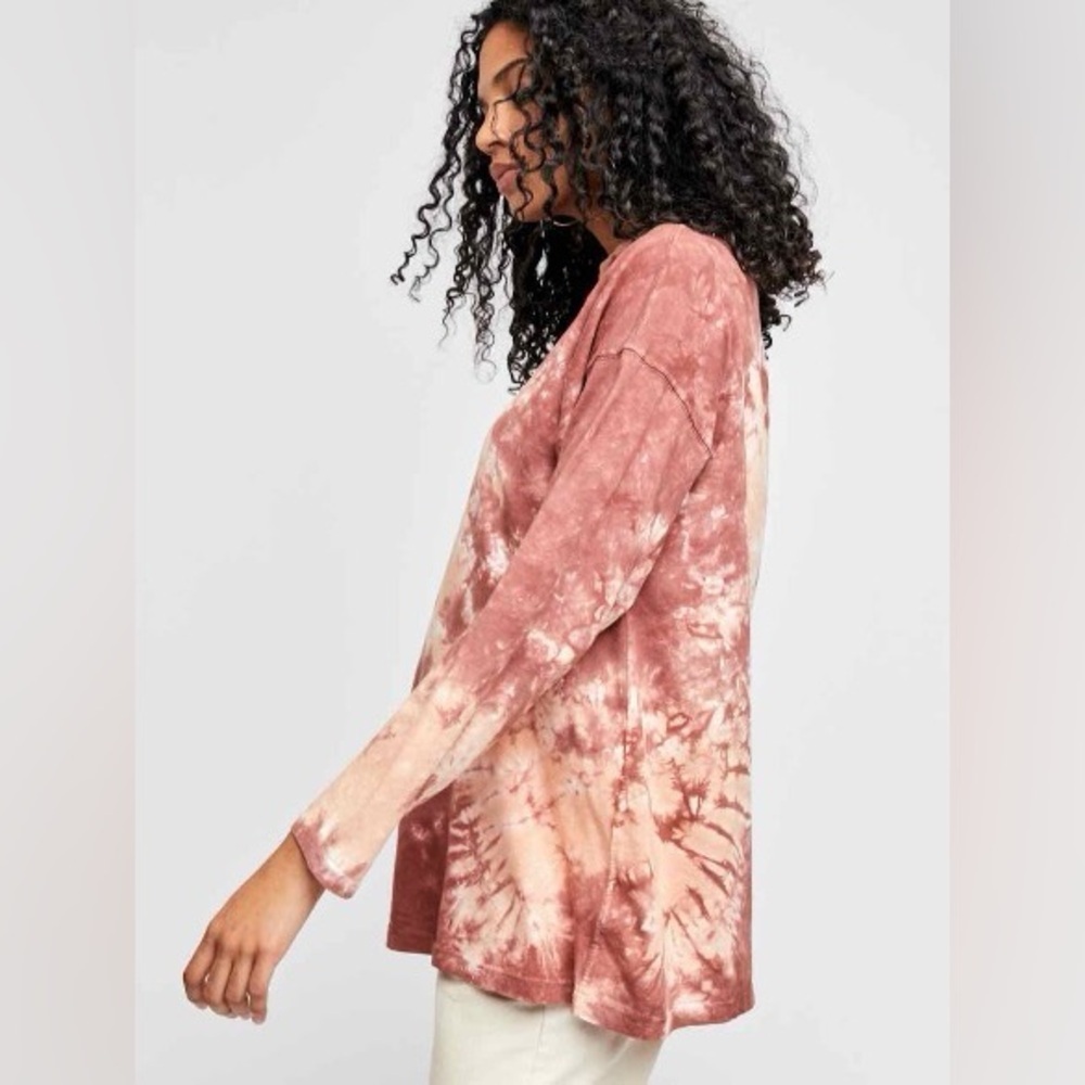 Free People x WE THE FREE Be Free Tie Dye Tee size Large - Picture 3 of 13